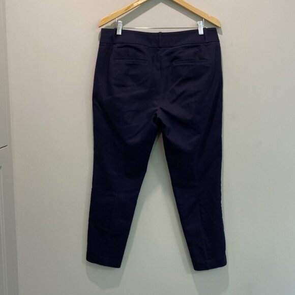 Ann Taylor Loft Blue Julie Skinny Ankle Pants Size 8 - Picture 10 of 15